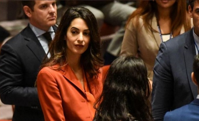 Attorney Amal Clooney said she believes the outcome of the case will explain “a lot about Myanmar’s commitment to the rule of law and freedom of speech.”