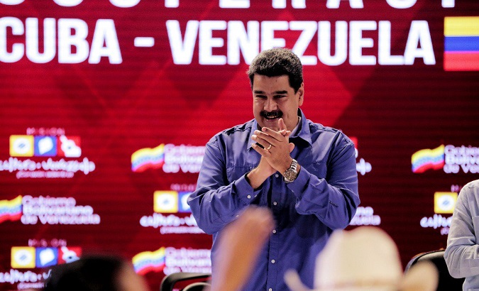 President Maduro during the graduation ceremony of 10,000 members of the Culture Mission in Venezuela.