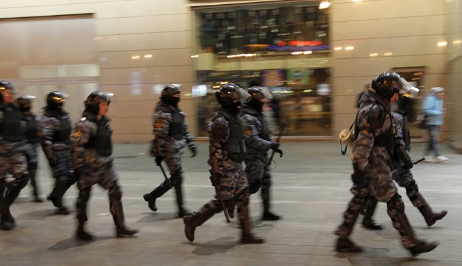 Russian riot police officers File Photo.