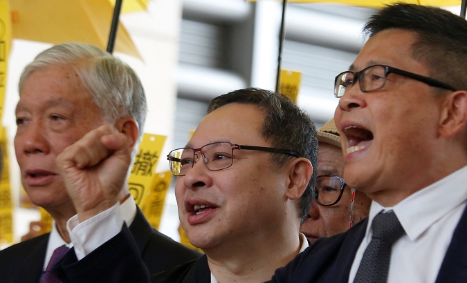 Hong Kong's 'Occupy' leaders plead not guilty to public nuisance charges.