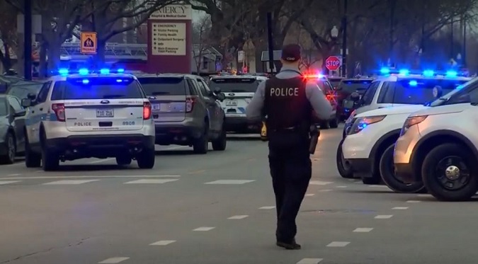 Scene of the shooting in chicago