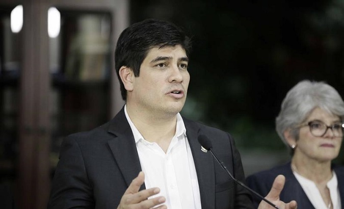 President Carlos Alvarado expects parliamentary approval of his fiscal reform.
