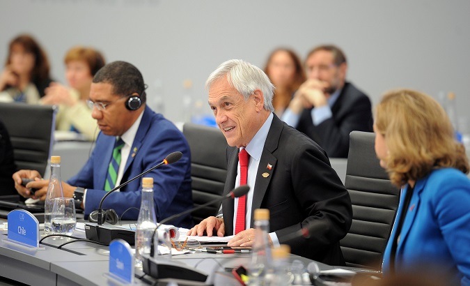 President Sebastian Piñera at the G20 Summit in Buenos Aires.