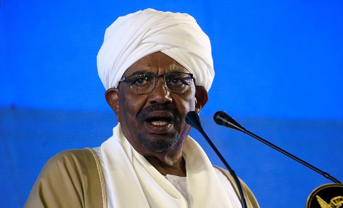 Sudan's President al-Bashir addresses nation on eve of 63rd Independence Day in Khartoum.