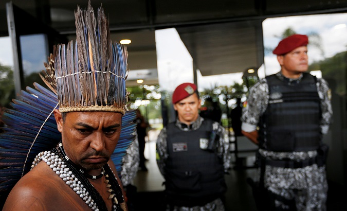 Brazil's new President Bolsonaro gave farm ministry power to decide on Indigenous land.