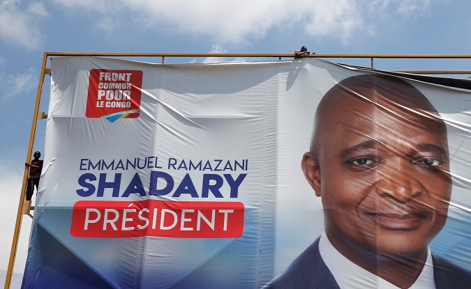 Emmanuel Ramazani Shadary, former Congolese interior minister and presidential candidate, in Kinshasa, January 2, 2019.