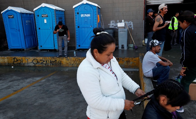Central American Migrants in a shelter near the U.S. border in Tijuana, Mexico Dec. 18, 2018.