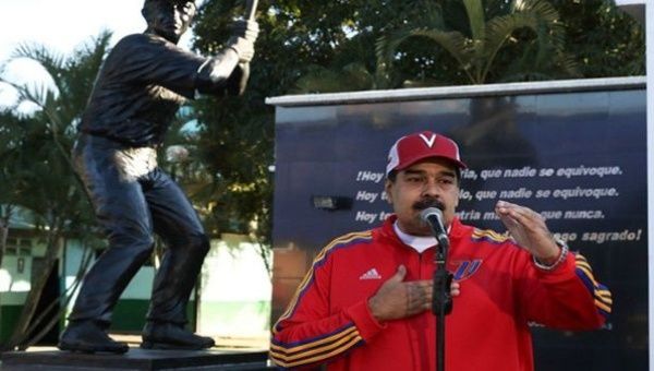 Venezuelan President Nicolas Madurospeaking Sunday during a public act at the Military Academy of Caracas.