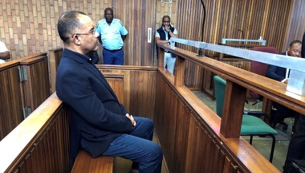 Mozambique's former finance minister Manuel Chang appears in court during an extradition hearing in Johannesburg, South Africa, January 8, 2019