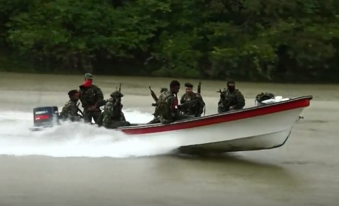 Members of the ELN in an unspecified region of Colombia.