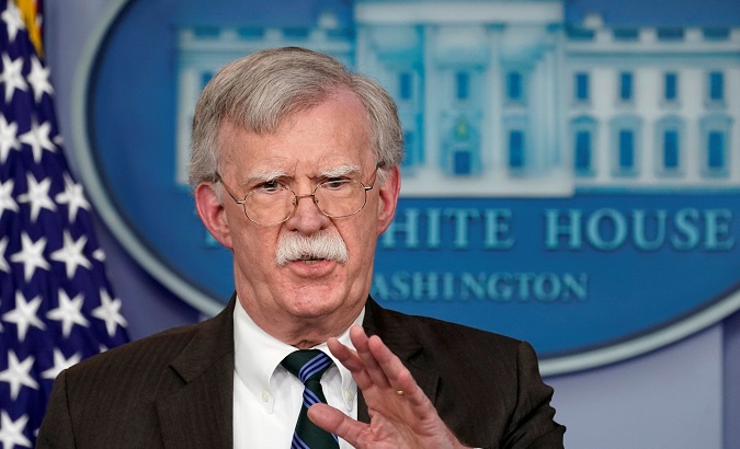 U.S. President Donald Trump's national security adviser John Bolton speaks during a press briefing at the White House in Washington, U.S., November 27, 2018.
