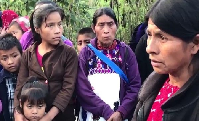 Indigenous people displaced due the territorial conflict in Chenalho, Chiapas. Mexico. Nov.