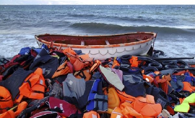 Thirty-four of 60 migrants aboard a dingy in the Mediterranean have reportedly drowned.