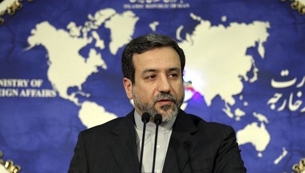 Iranian Deputy Foreign Minister Abbas Araghchi at a press conference in Tehran, Iran, May 14, 2013.