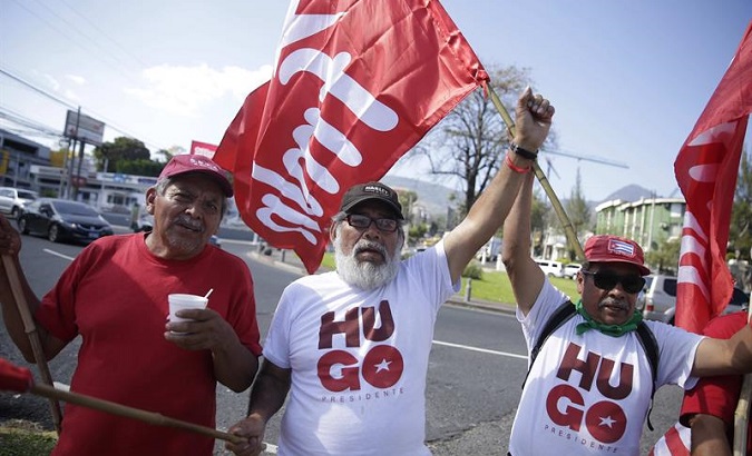 Supporters of the FMLN. San Salvador, El Salvador. Jan. 31, 2019.