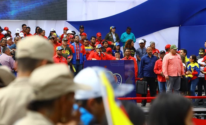 Rally in support of the government and to commemorate the 20th anniversary of the arrival to the presidency of the late President Hugo Chavez.