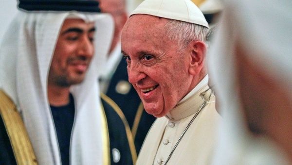 In a historic first for the Catholic Church, Pope Francis arrived to tour the Arabian Peninsula on February 2, 2019.