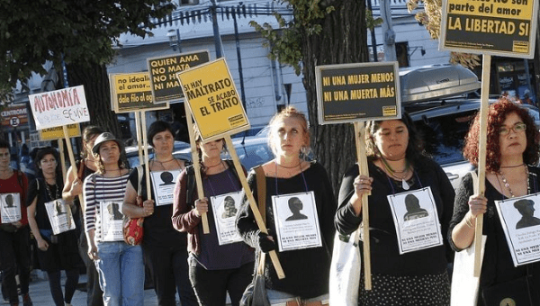 Anti-femicide activists in Argentina 