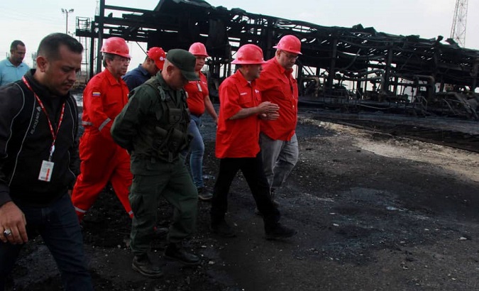 Venezuela's oil minister Quevedo reports that there were no fatalities. However the attack was aimed at economic damage since the target was a crude oil processing plant.