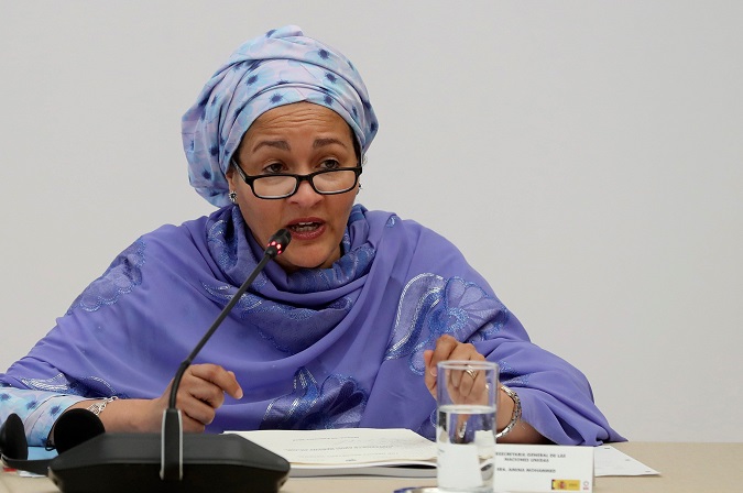 U.N. Deputy Secretary-General Amina Mohammed at the Moncloa Palace in Madrid, Spain, Feb. 26, 2019.