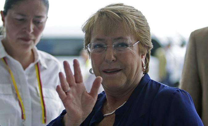 Michelle Bachelet at the 26th Ibero-American Summit in Cartagena, Colombia, Oct. 29, 2016.