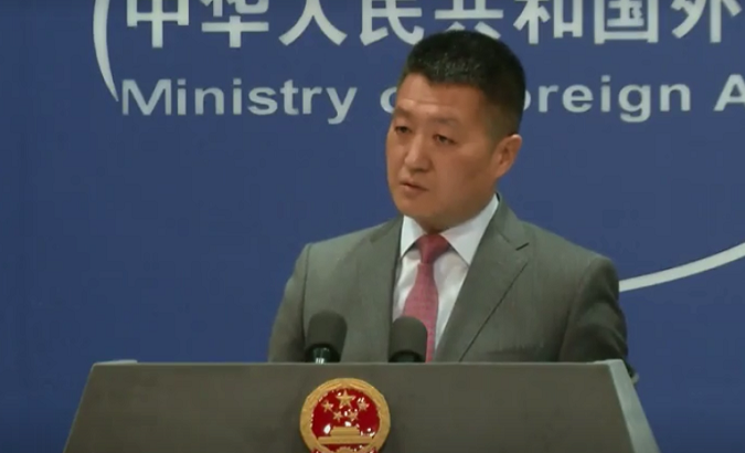 Foreign Ministry spokesman Lu Kang at a press conference in Beijing, China, Mar. 1, 2019.