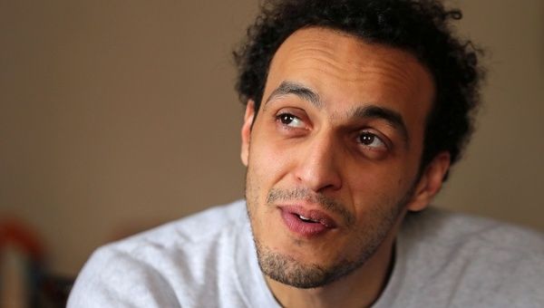 Egyptian award-winning photographer Mahmoud Abu Zeid, also known as Shawkan, at his home after being release, in Cairo, Egypt, Mar. 4, 2019. 