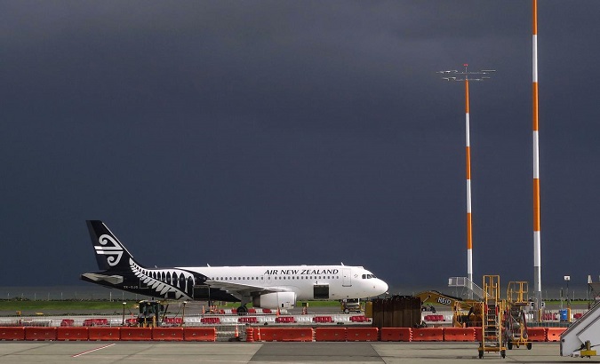 FILE PHOTO - An Air New Zealand Airbus A320 plane sits on the tarmac at Auckland Airport in New Zealand June 25, 2017.