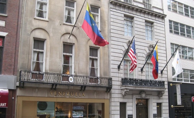 The Venezuelan consular building in New York is one of the premises forcibly occupied.