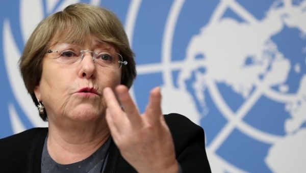 U.N. High Commissioner for Human Rights Michelle Bachelet attends a news conference at the United Nations in Geneva, Switzerland, December 5, 2018.