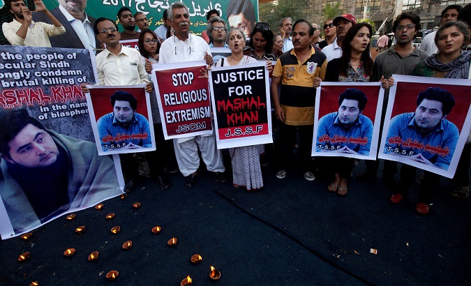 Two people got life sentence for lynching Mashal Khan, a university student after a false accusation of blasphemy.