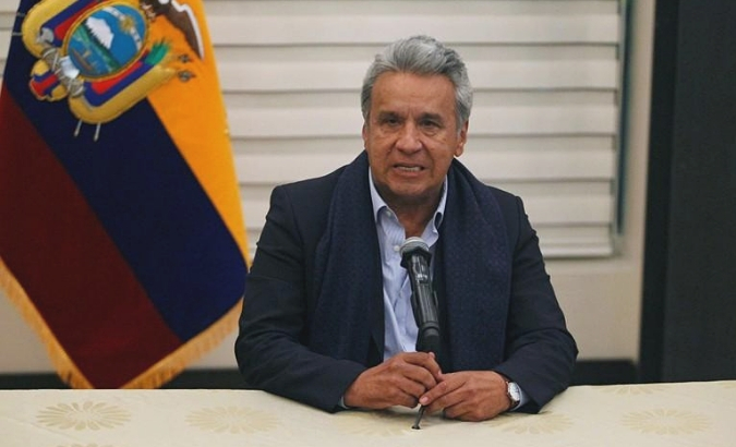 President Lenin Moreno is accused of being part of a corruption scheme regarding offshore accounts in Panama and Belize.