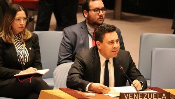 Venezuelan Ambassador to the U.N. denounced the terrorist activities against his country’s infrastructure.