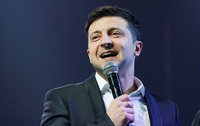 Volodymyr Zelenskiy, Ukrainian comedian and candidate in the upcoming presidential election, hosts a comedy show at a concert hall in Brovary, Ukraine March 29, 2019.