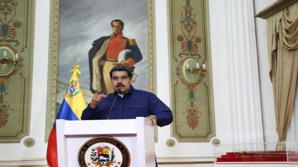 Venezuelan President Nicolas Maduro speaks to the nation.