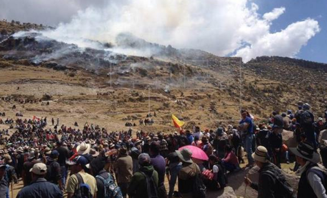 The Indigenous communities blocked roads in order to prevent shipments from a large copper mine run by the Chinese miner.
