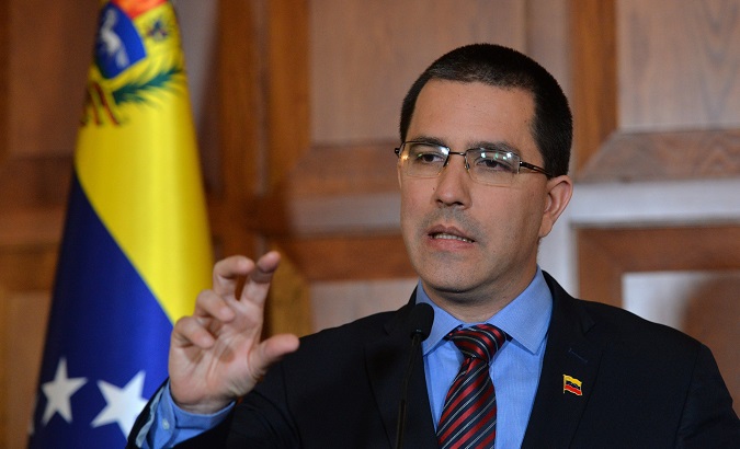 Venezuelan Foreign Minister Jorge Arreaza rejected oil-targeting sanctions by the United States.
