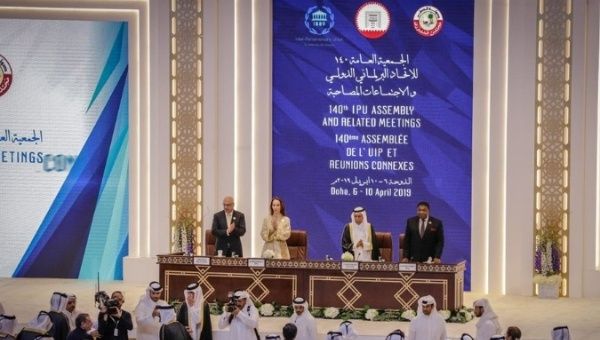 The 140th Assembly of the Inter-Parliamentary Union (IPU) is being held from April 6 to 10 in Doha, Qatar.