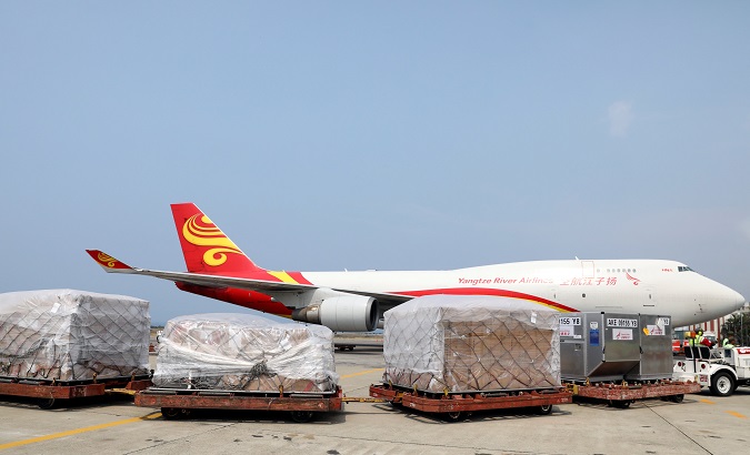 Chinese Cargo Plane Arriving in Caracas