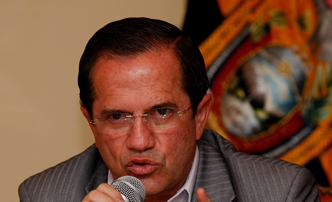 Ricardo Patiño as the Foreign Minster of Ecuador in 2010
