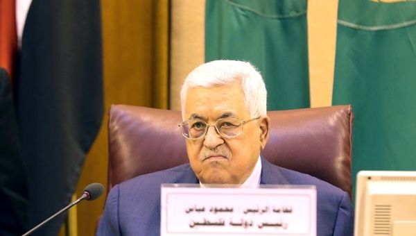 Palestinian President Mahmoud Abbas attends the Arab League's foreign ministers meeting to discuss unannounced U.S. blueprint for Israeli-Palestinian peace, in Cairo