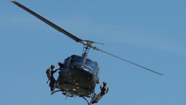 The Cougar Siglas helicopter was covering the Caracas to San Carlos Cojedes route when the incident occurred.