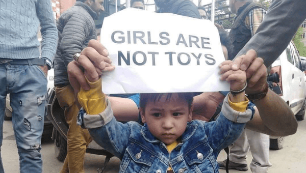 Indian Occupied Kashmir engulfed in protests after the rape of a 3-year-old infant. 