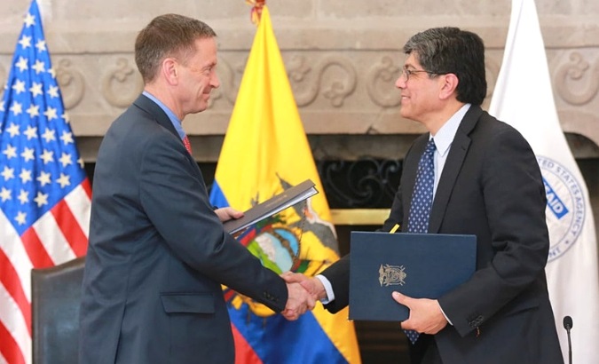 USAID returns to Ecuador after been expelled five years go by former President Rafael Correa.
