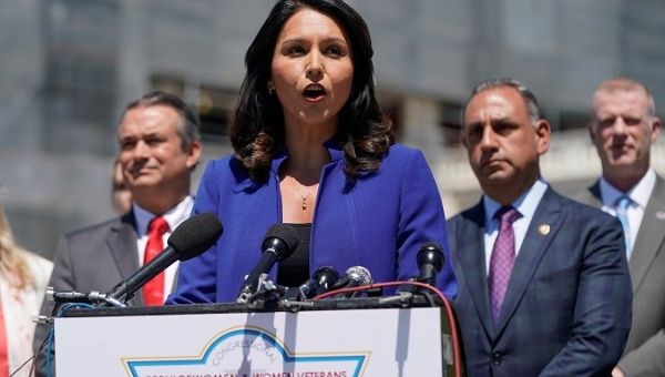 U.S. presidential candidate Tulsi Gabbard slammed President Donald Trump for causing a possible war with Iran. 
