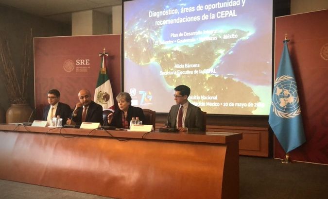The President of Mexico and Executive Secretary of ECLAC presented the Comprehensive Development Plan for El Salvador, Guatemala, Honduras, and Mexico.