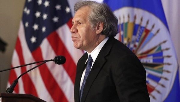 Secretary-General of the Organization of American States (OAS), Luis Almagro, publicly calls to illegally oust Nicolas Maduro. 