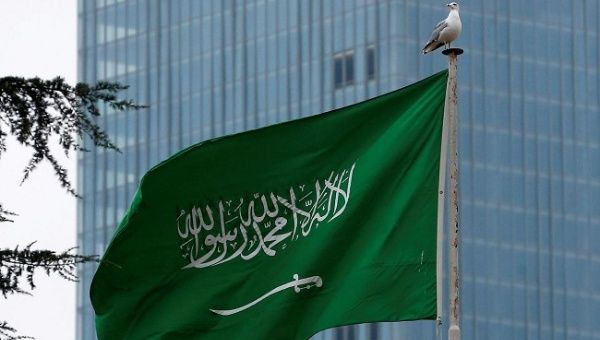  Saudi flag flutters atop Saudi Arabia's consulate in Istanbul, Turkey October 20, 2018.