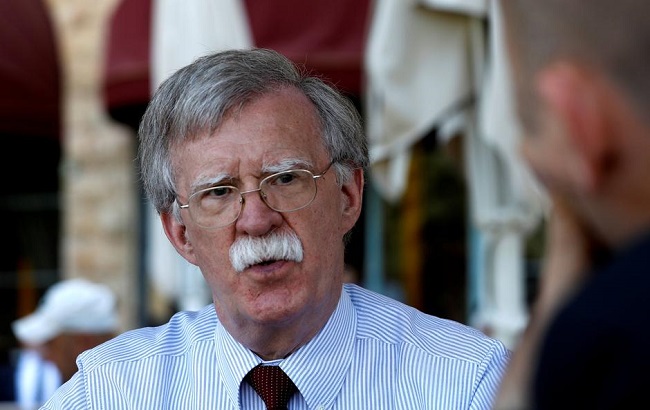 U.S. National Security Advisor John Bolton speaks during an interview with Reuters in Jerusalem August 21, 2018.