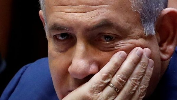 Israeli Prime Minister Benjamin Netanyahu sits at the plenum at the Knesset, Israel's parliament, in Jerusalem May 30, 2019.